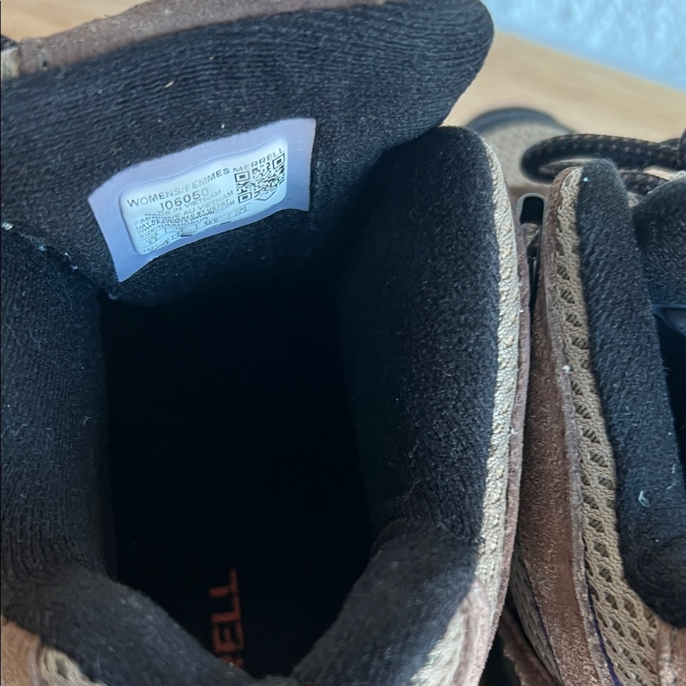 Merrell Brown and Purple Athletic Hiking Shoes - Picture 7 of 16